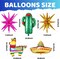 Mexican Fiesta Party Decorations, 144pcs Cinco De Mayo Balloon Arch Garland Kit, Cactus Llama Sombrero Explosion Star Foil Balloons Kit for Taco Twosday Carnival Baby Shower Birthday Party
